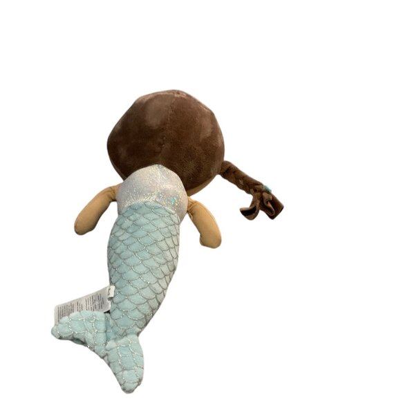 CARTERS Plush Mermaid Doll 13" Baby Toddler Toy Doll Blue Silver Scaly - Picture 4 of 6